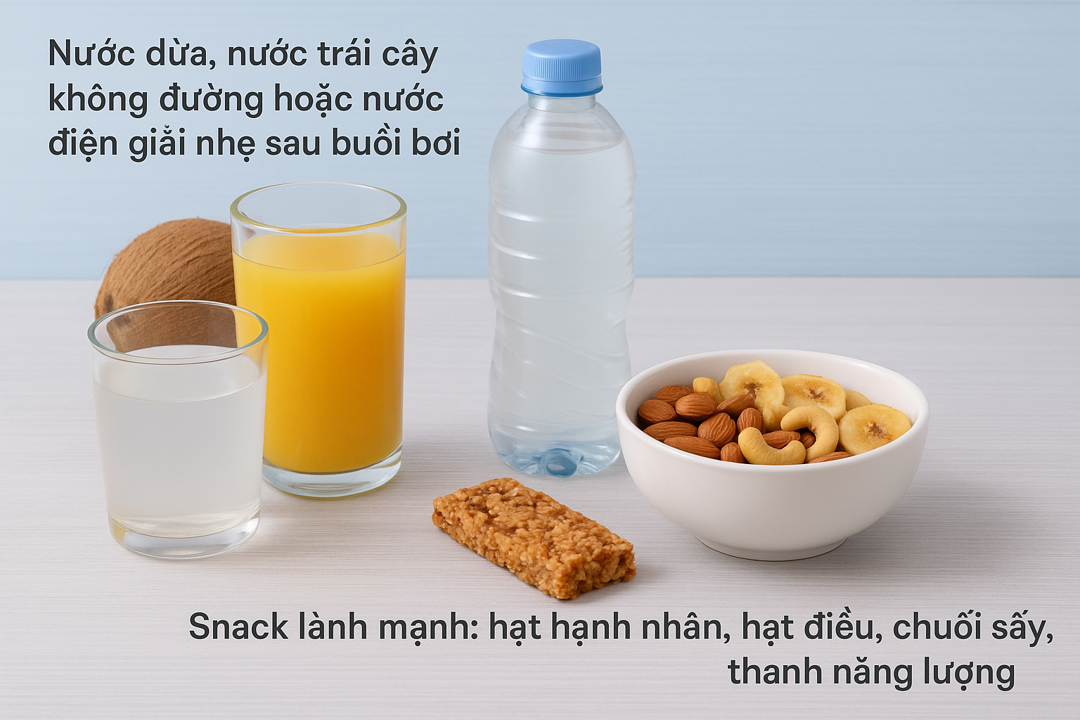 Chế Độ Dinh Dưỡng Cho Người Mới Học Bơi 2