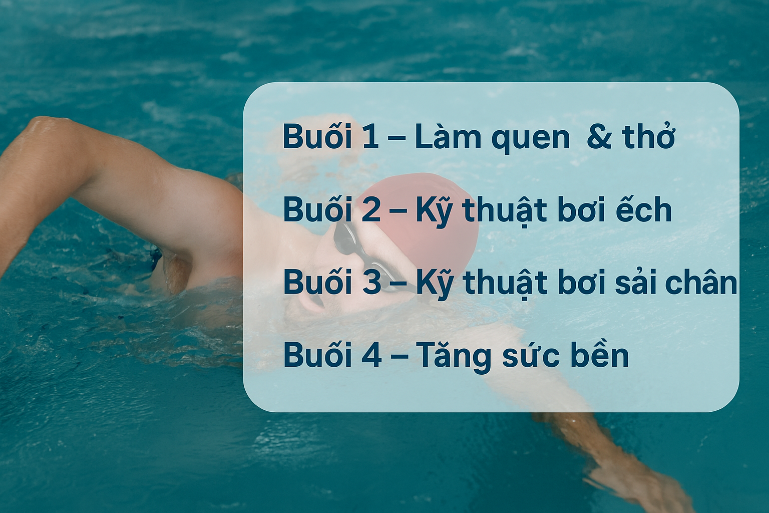 Lập Kế Hoạch Luyện Bơi Hàng Tuần Cho Người Mới