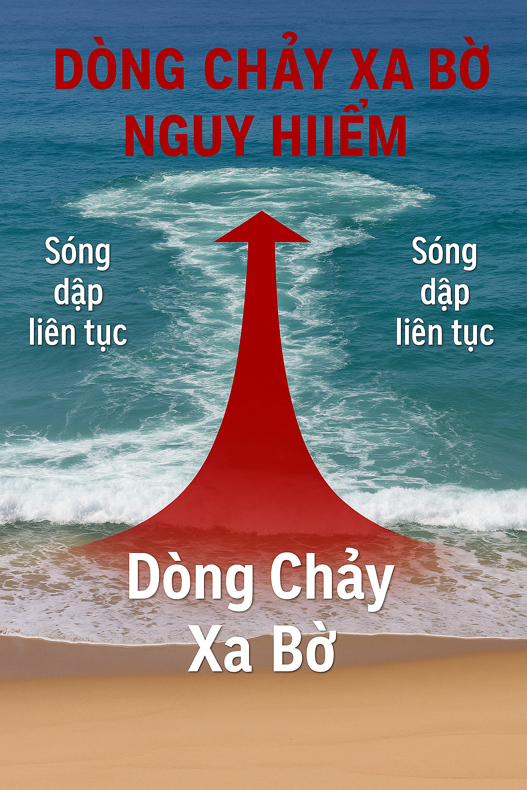 An Toàn Bơi Khi Gặp Dòng Chảy Xa Bờ