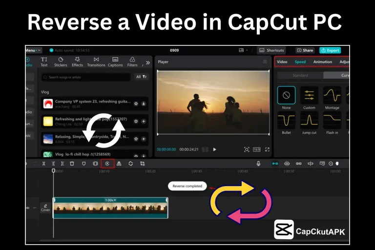 Reverse a Video in CapCut for PC