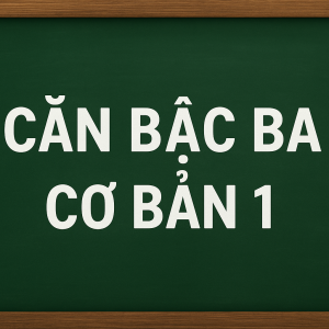 Lý thuyết căn bậc ba